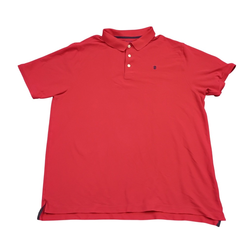 IZOD Polo Shirt Mens 3XLT Red Advantage Performance Stretch Short Sleeve Pique